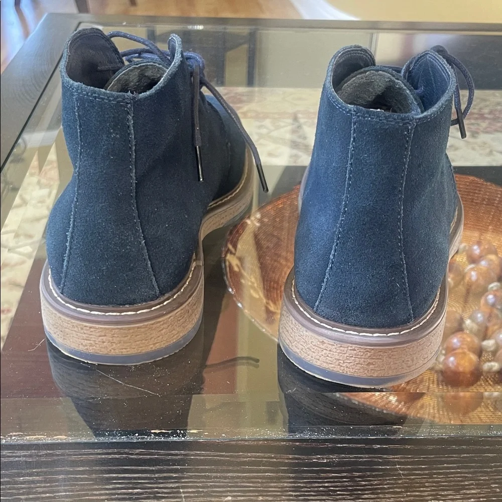 Joseph Abboud Men's Blue Suede Chukka Boots Size 9.5